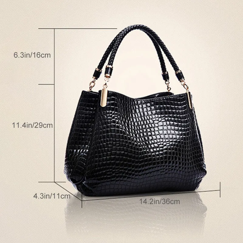 2022 New Women Crocodile Pattern One-shoulder Bag