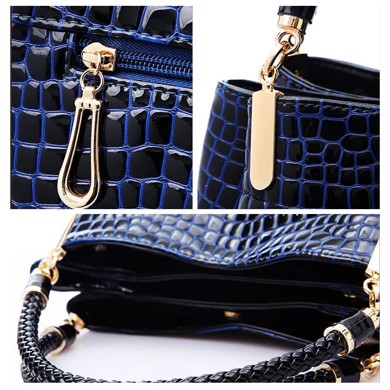2022 New Women Crocodile Pattern One-shoulder Bag