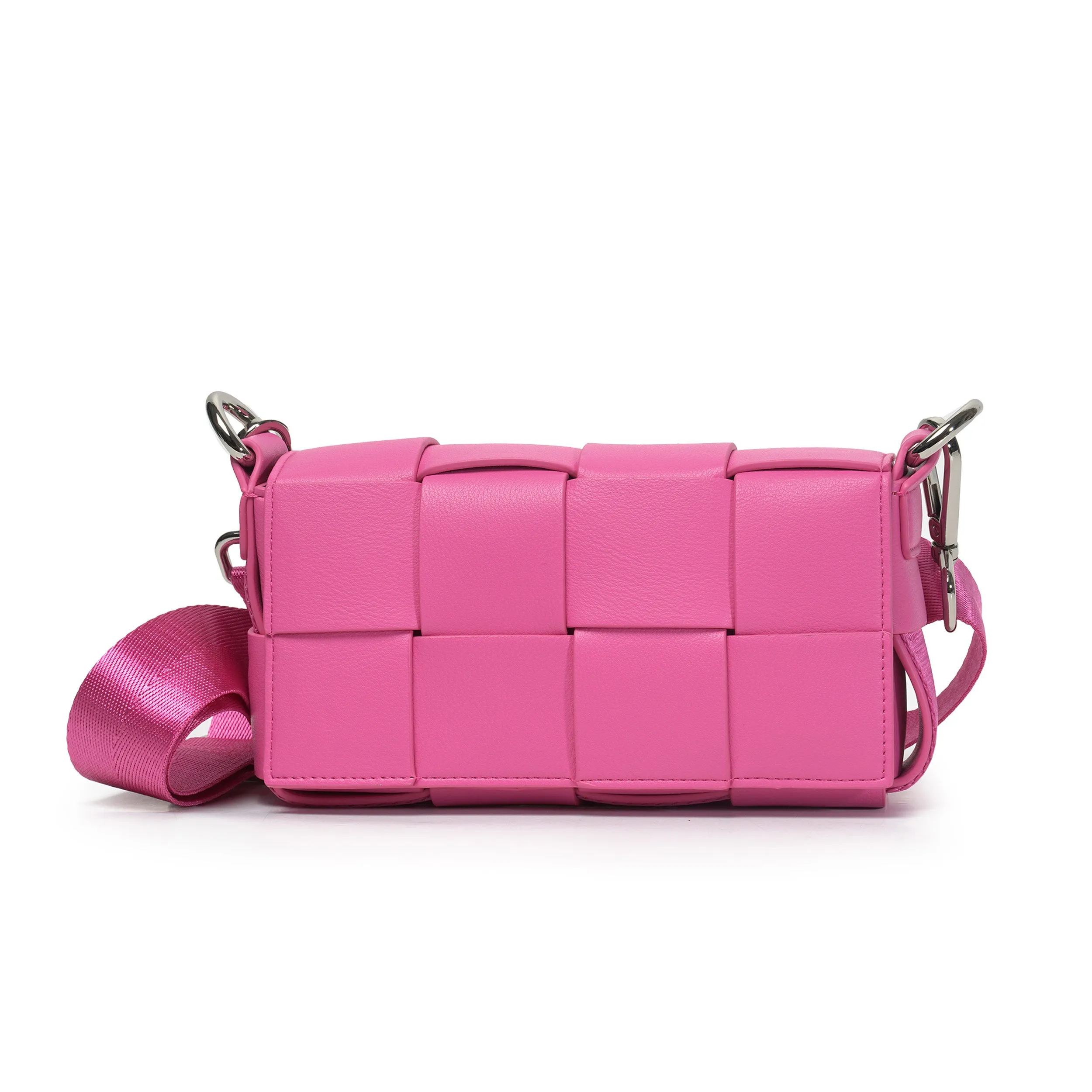 6 in 1 | Braided Waist & Shoulder bag | Barbie Pink | Vegan