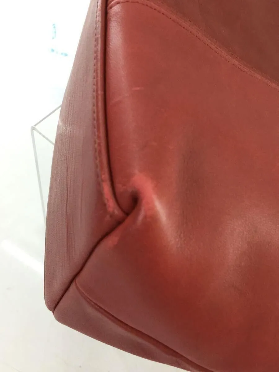 7304 Used COACH Handbag Leather RED 7304 Used