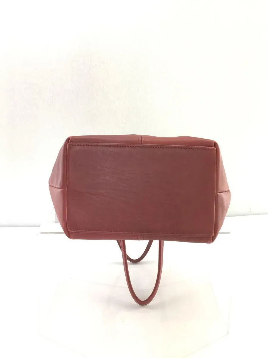 7304 Used COACH Handbag Leather RED 7304 Used