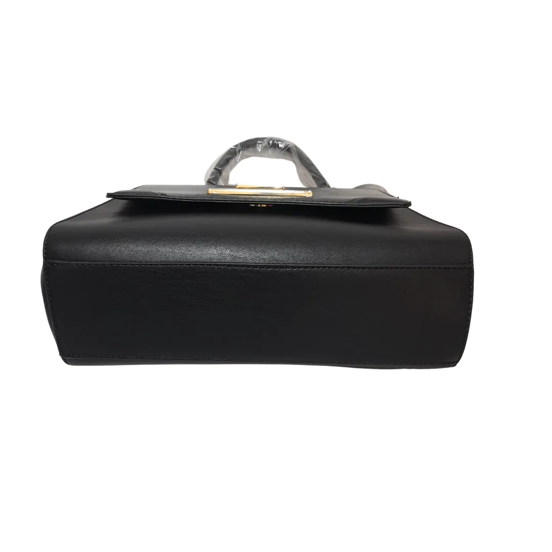 ALDO Black Croc Textured Top Handle 'Eowurith' Satchel | Brand New |