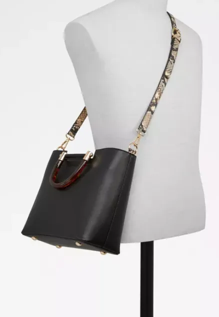 ALDO Black 'ONERIVIA' Convertible Satchel | Brand New |