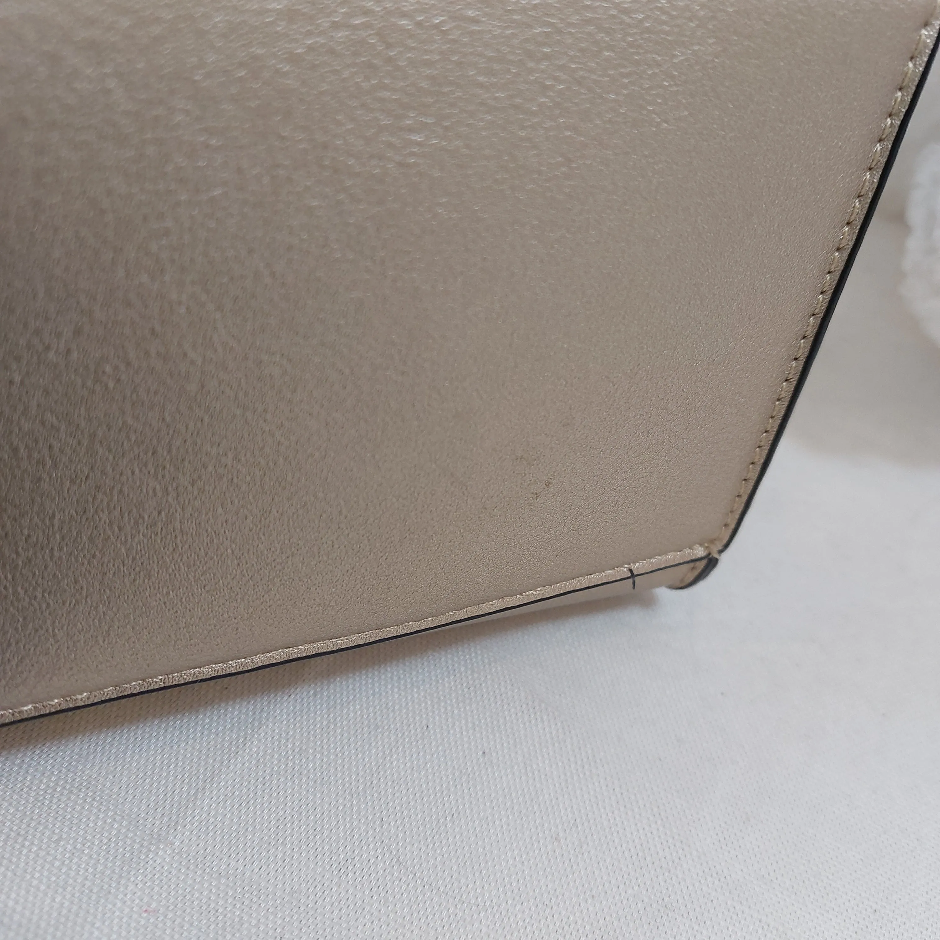 Aldo Light Gold Medium Satchel | Pre Loved |