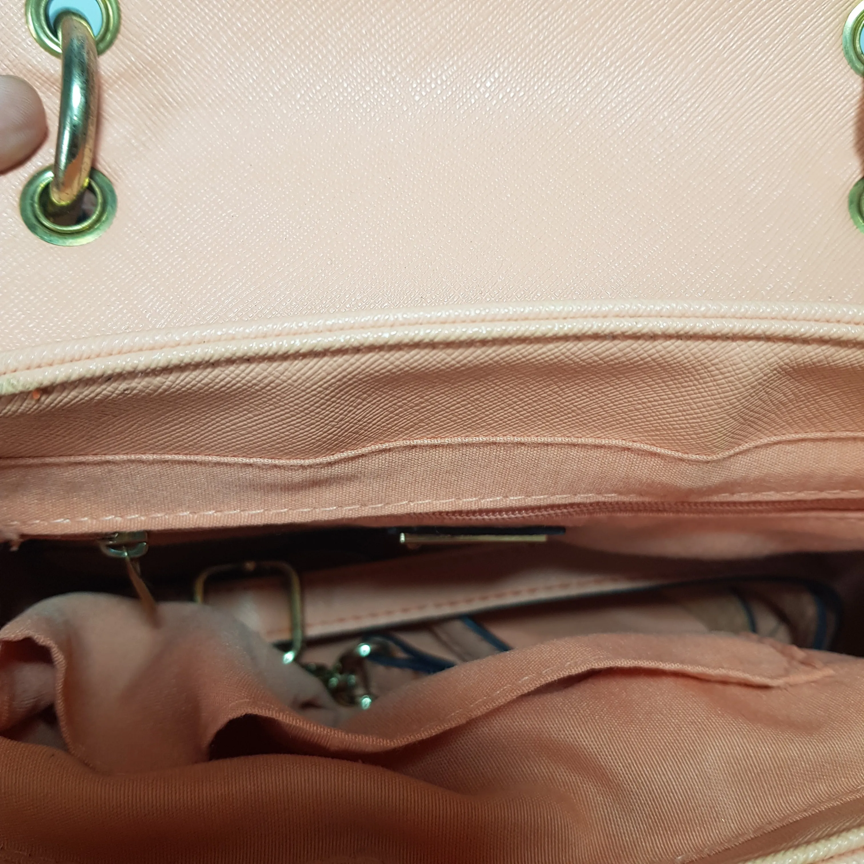 ALDO Peach Bow Satchel | Pre Loved |