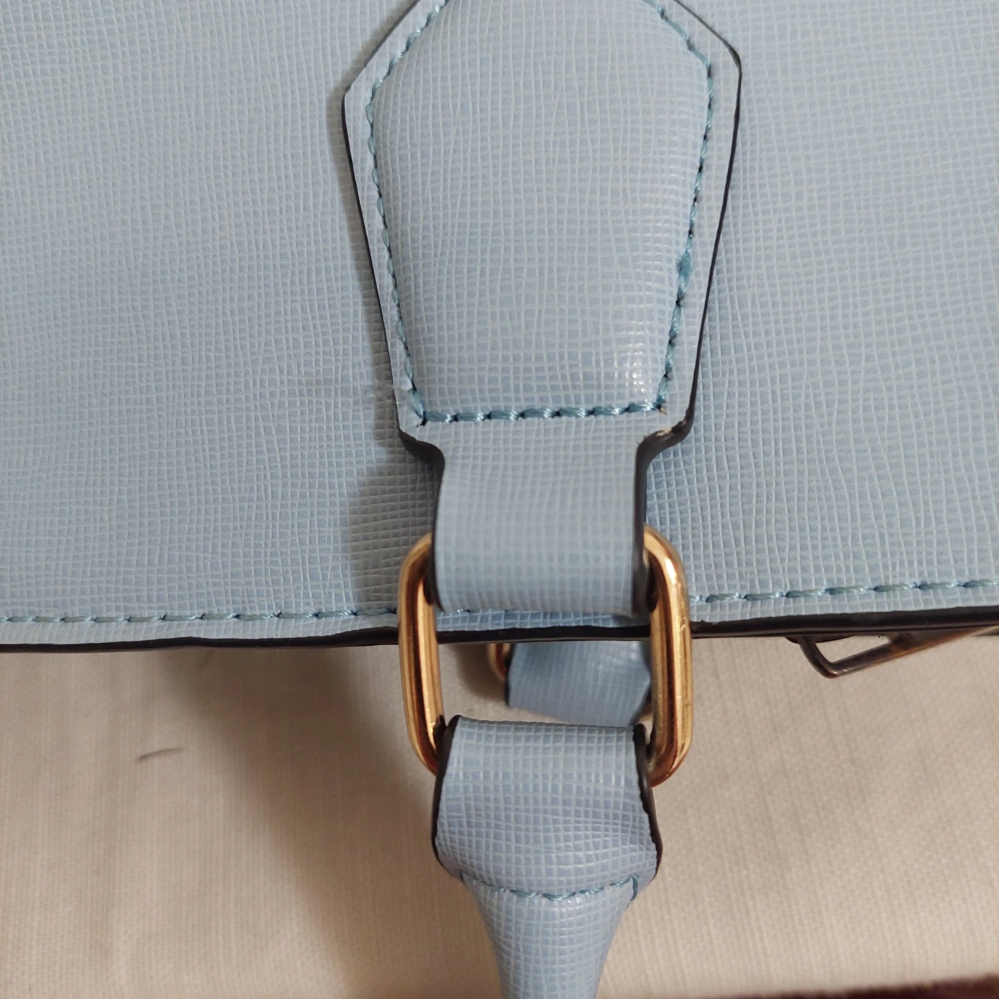 ALDO Sky Blue Front-pocket Satchel | Pre Loved |