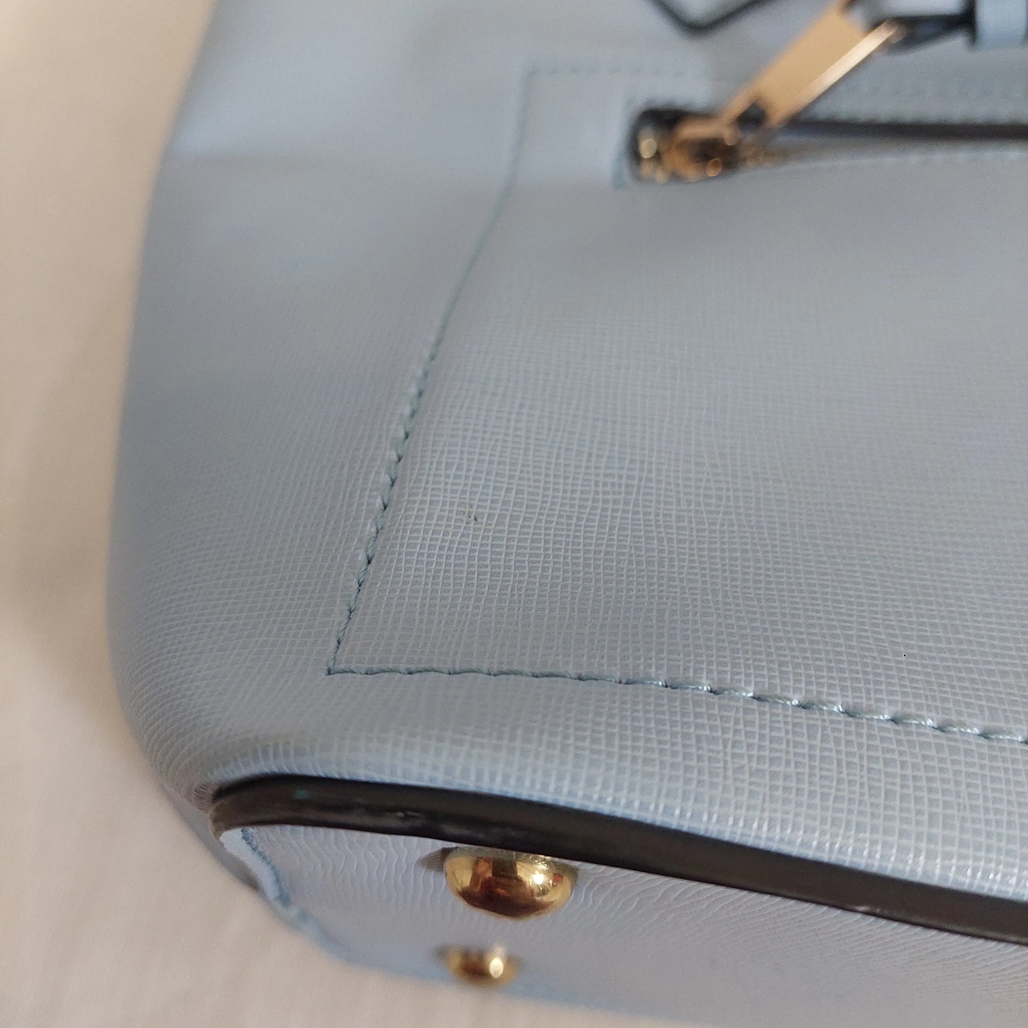 ALDO Sky Blue Front-pocket Satchel | Pre Loved |
