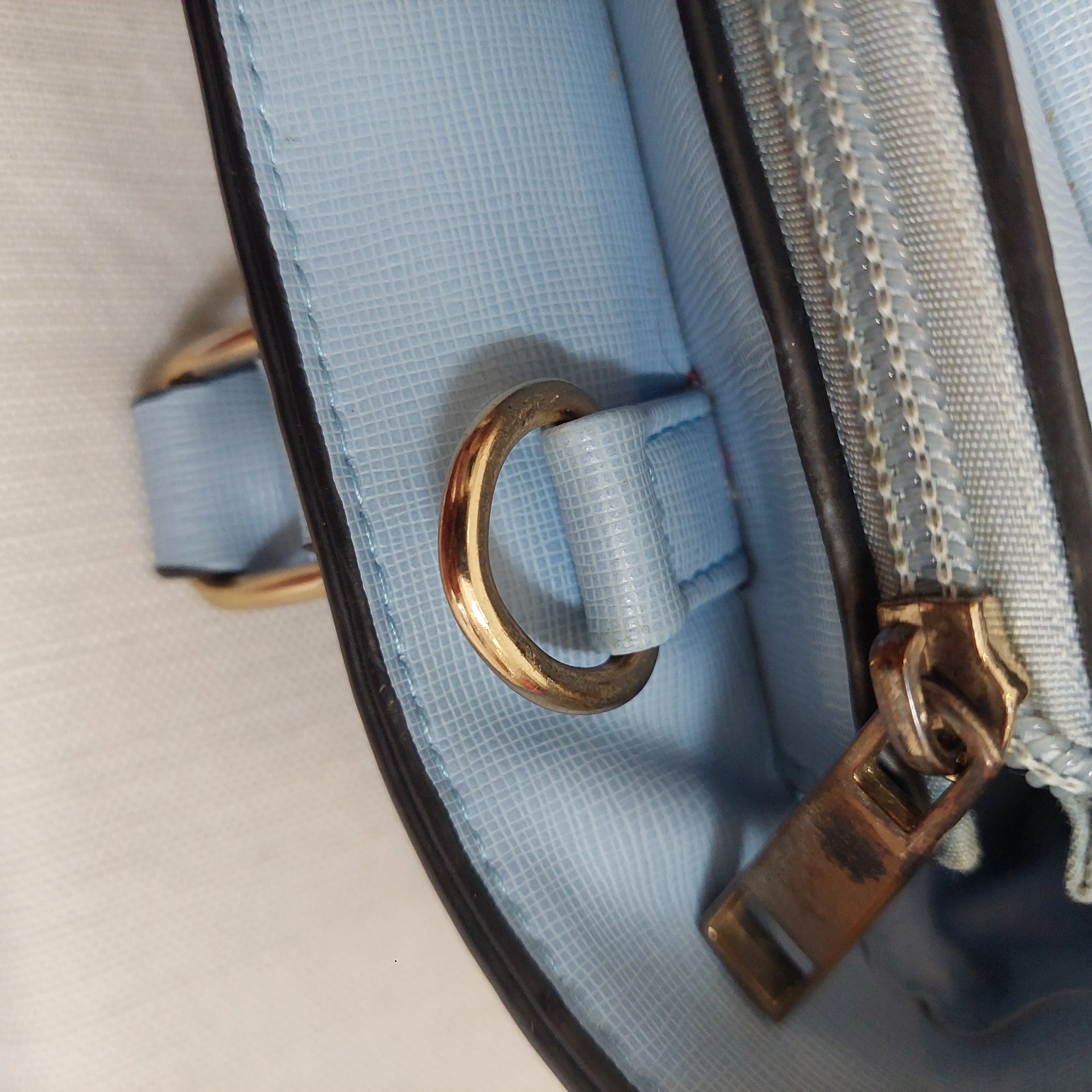 ALDO Sky Blue Front-pocket Satchel | Pre Loved |