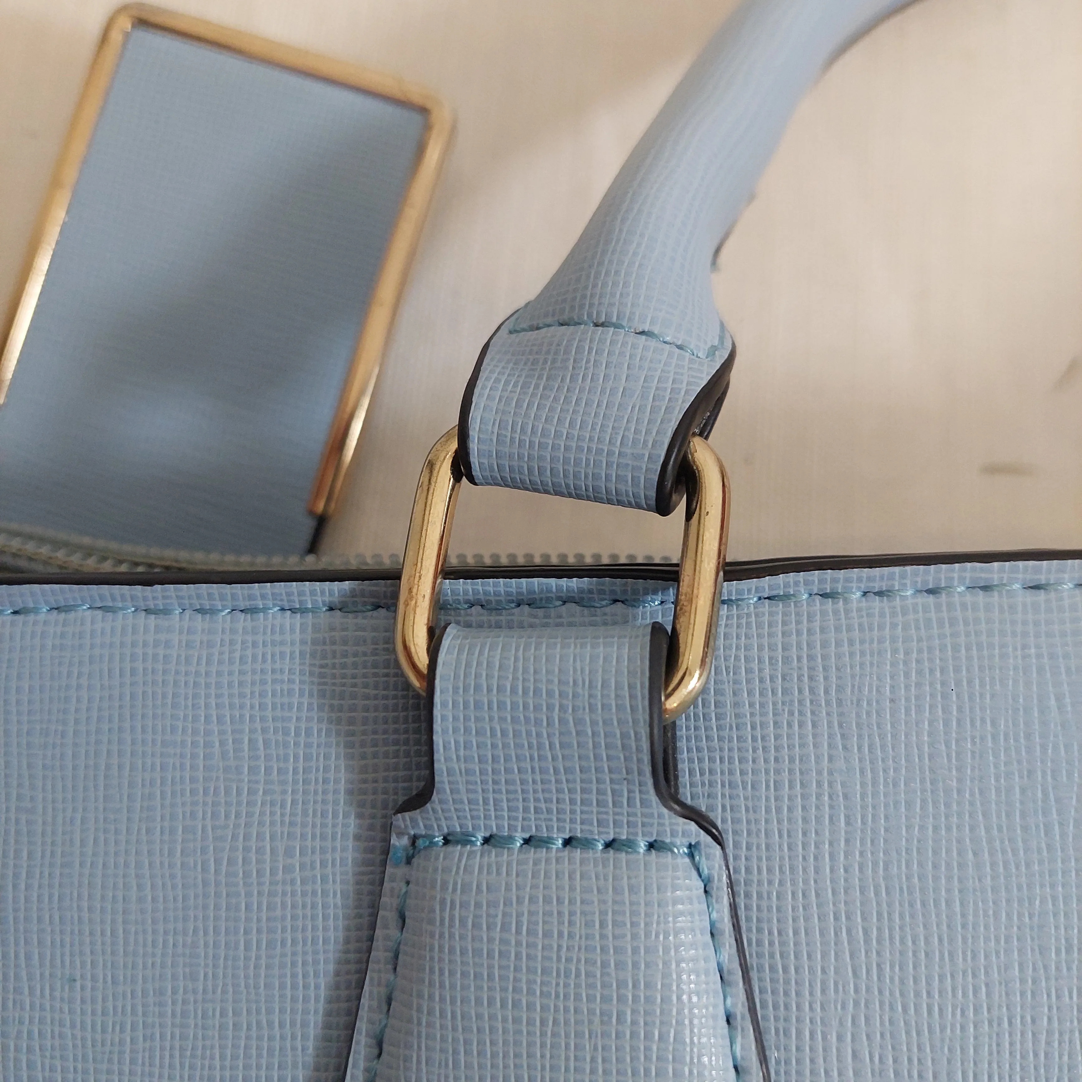ALDO Sky Blue Front-pocket Satchel | Pre Loved |