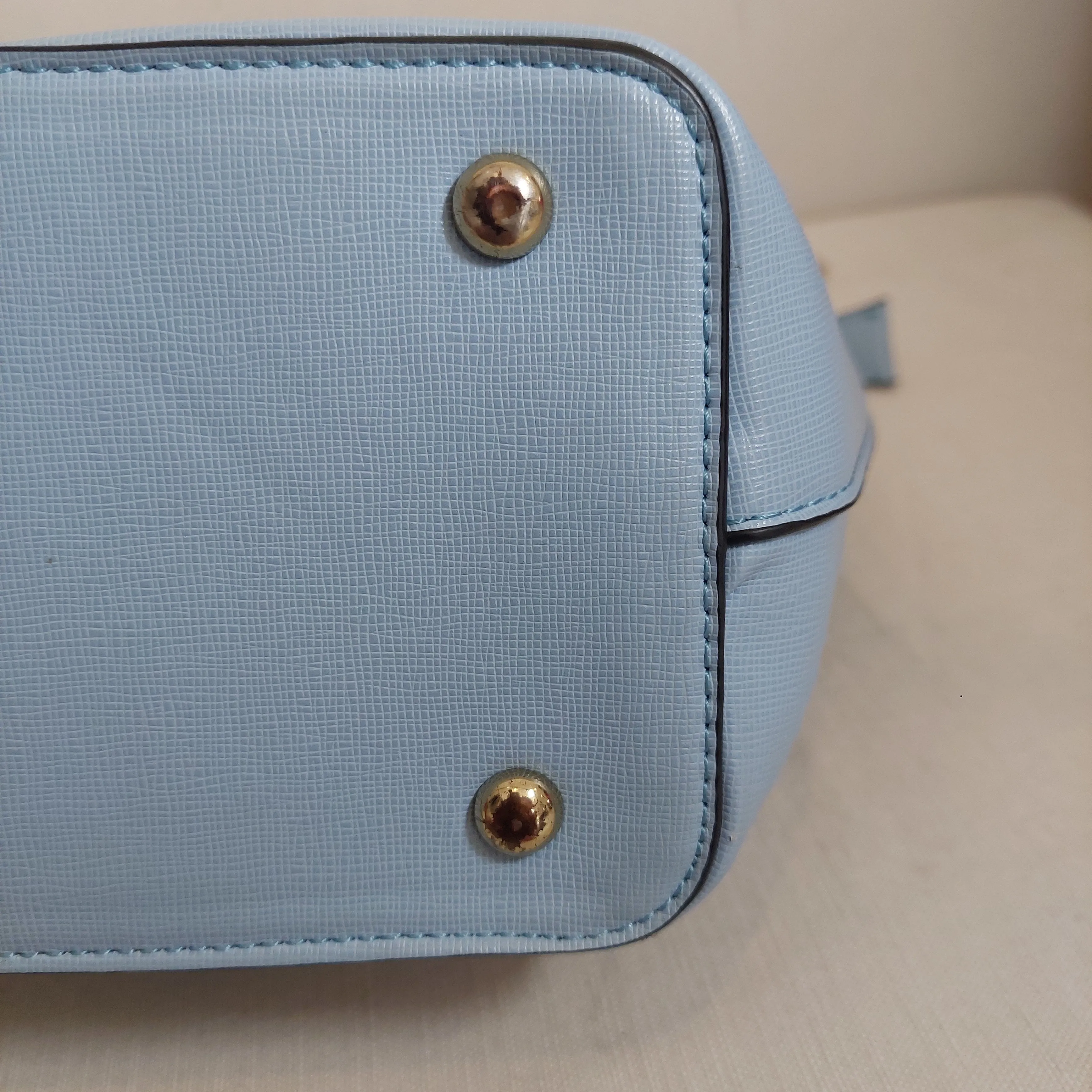 ALDO Sky Blue Front-pocket Satchel | Pre Loved |