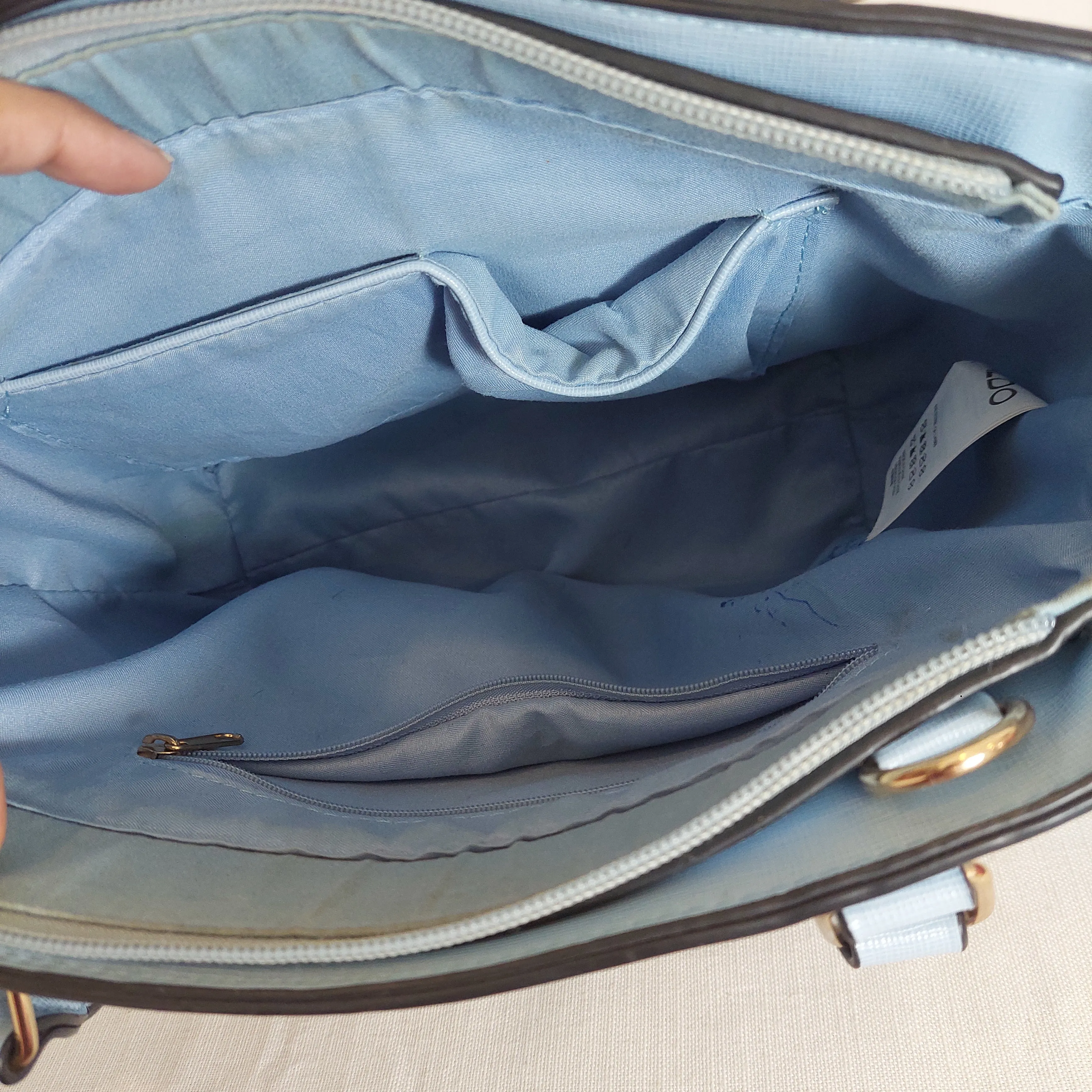 ALDO Sky Blue Front-pocket Satchel | Pre Loved |