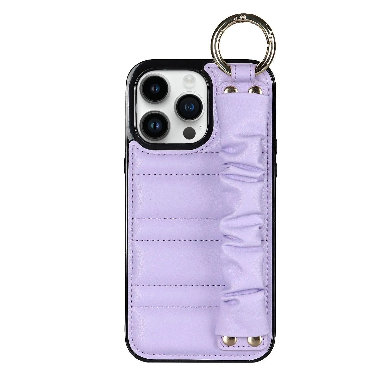 Luxury Alterna Leather iPhone Case with Detachable Wristband