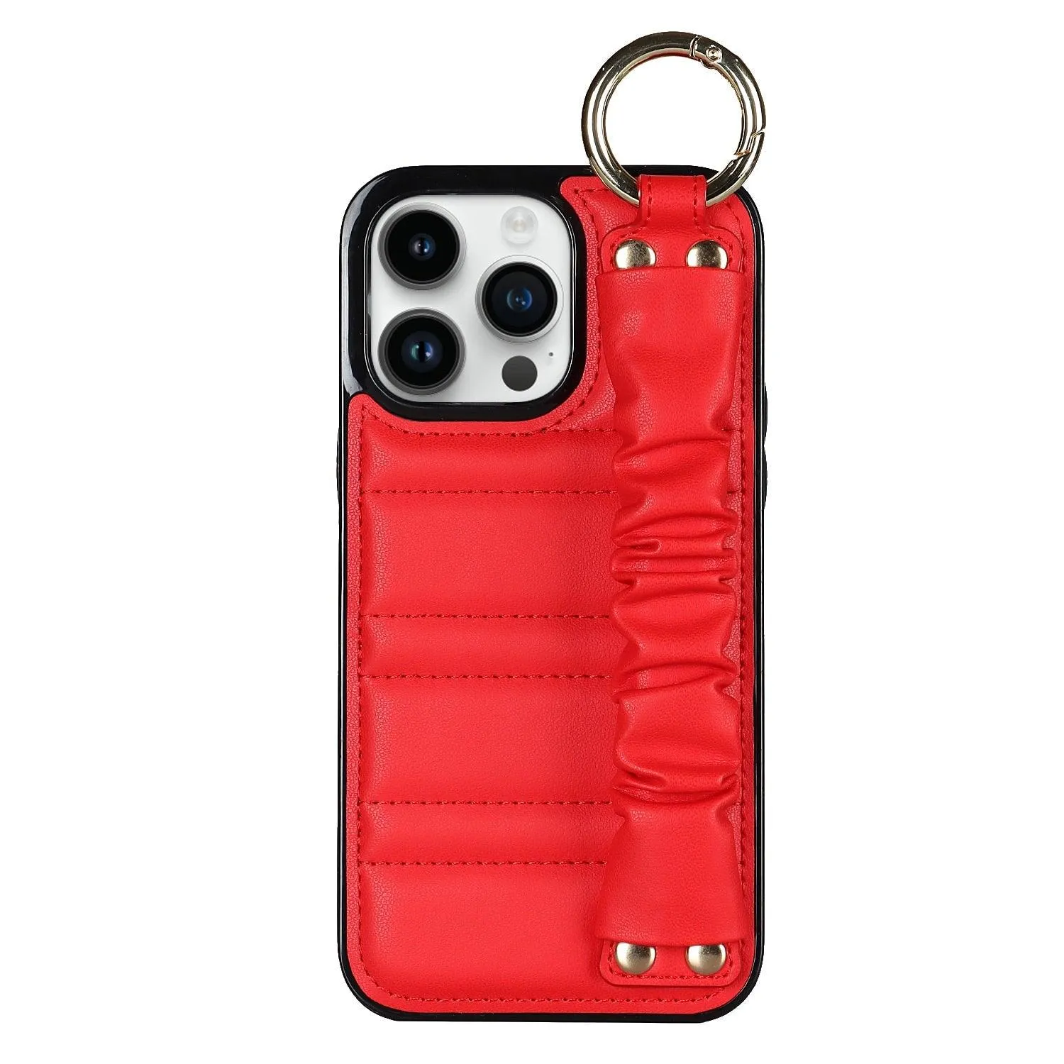 Luxury Alterna Leather iPhone Case with Detachable Wristband
