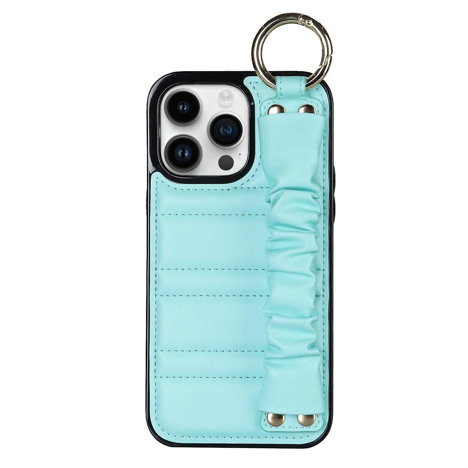 Luxury Alterna Leather iPhone Case with Detachable Wristband
