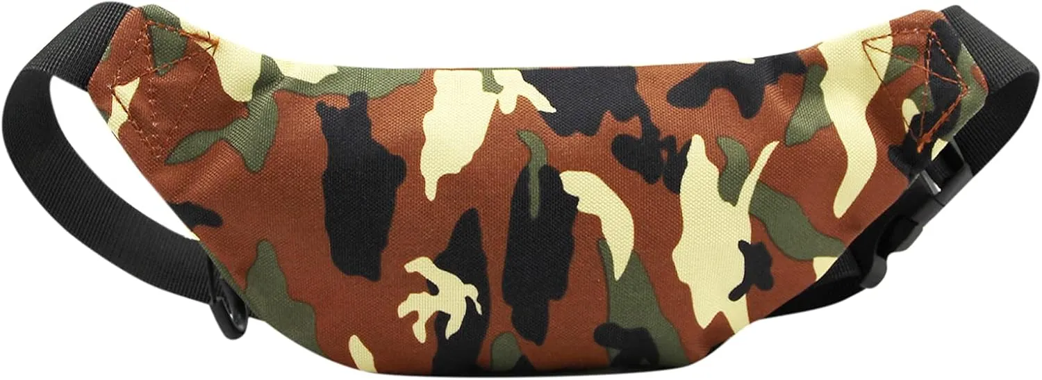 ANKOMINA Little Boys Fanny Pack Kids Small Camouflage Waist Pack Belt Bag Pack Pouch with Adjustable Strap for Toddler Children Sport,Running,Hiking,Camping