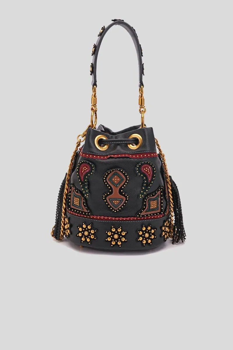 Arabesque Bucket Synt. Tumbled - Multi Black