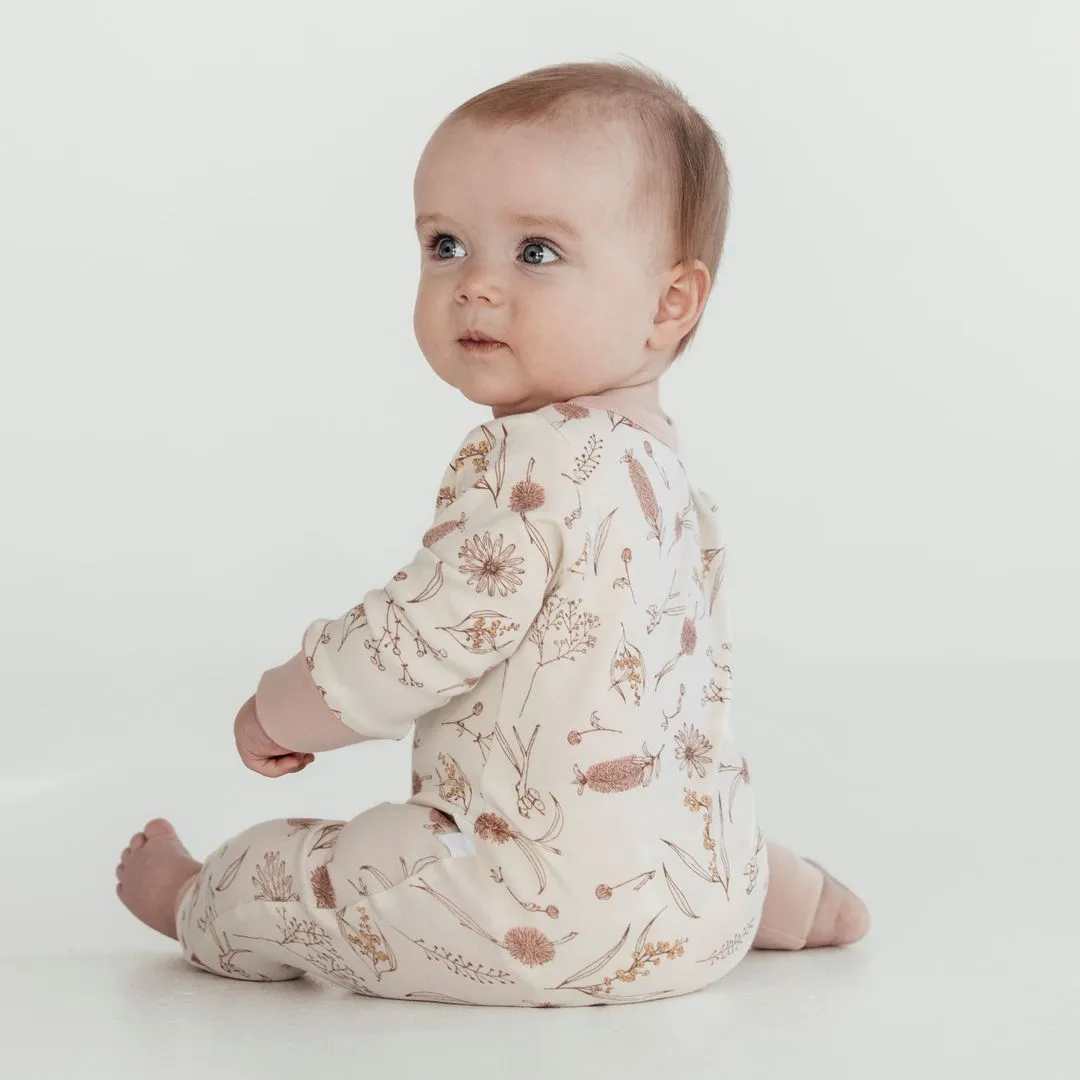 Aster & Oak | Native Flora Zip Romper