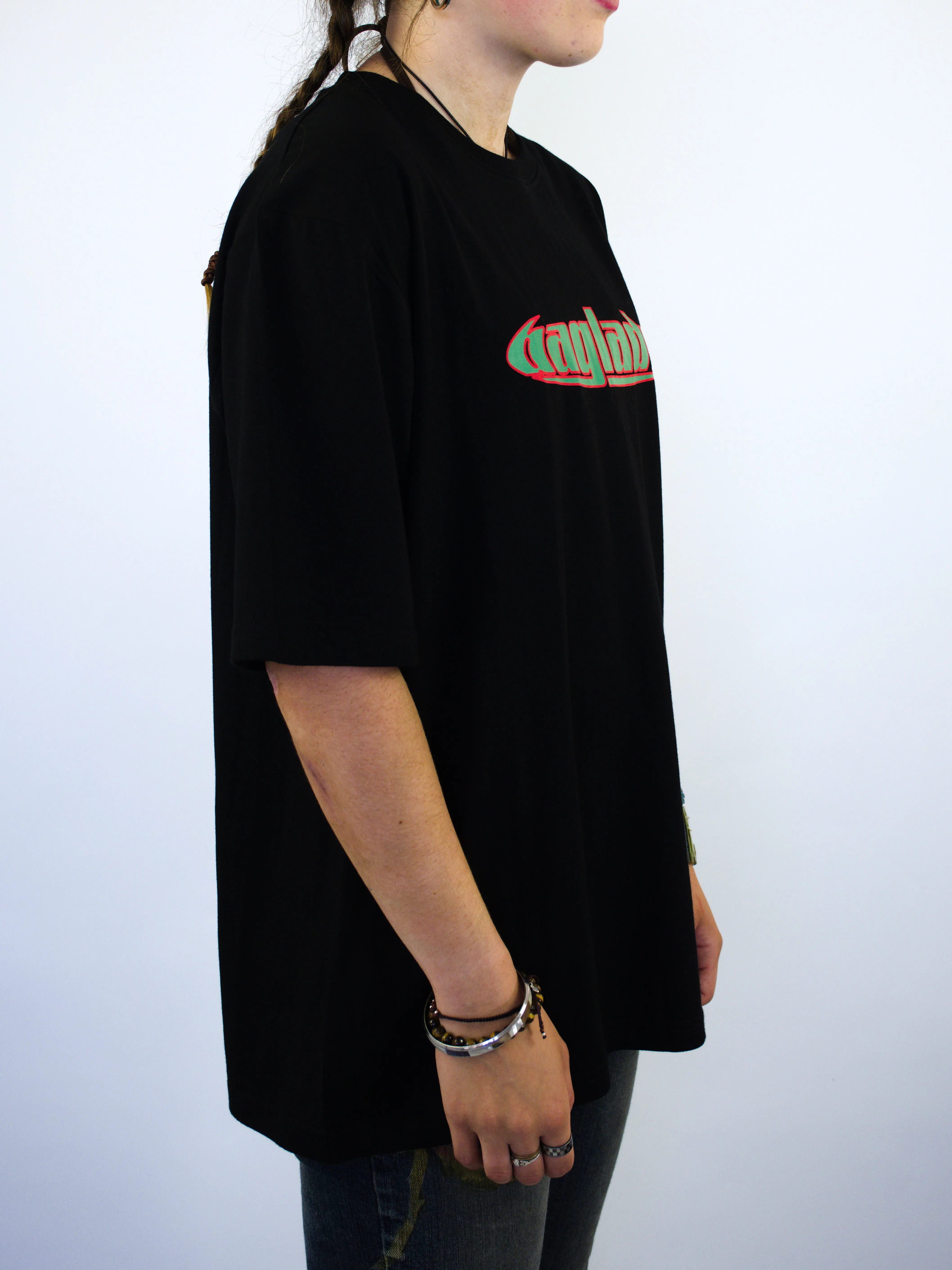 Bag Lady Supplies - Warp Tee Shirt - Black Red Green