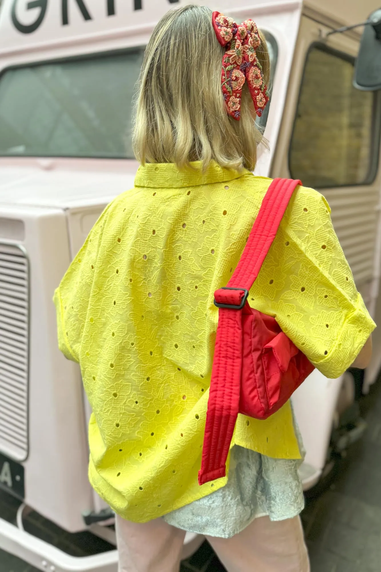 Baggu Candy Apple Cargo Shoulder Bag