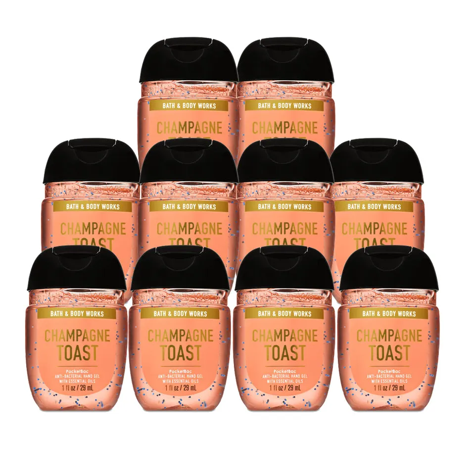Bath & Body Works Champagne Toast Anti-Bacterial - Hand Sanitizers "PACKS" 1 oz 29 ml