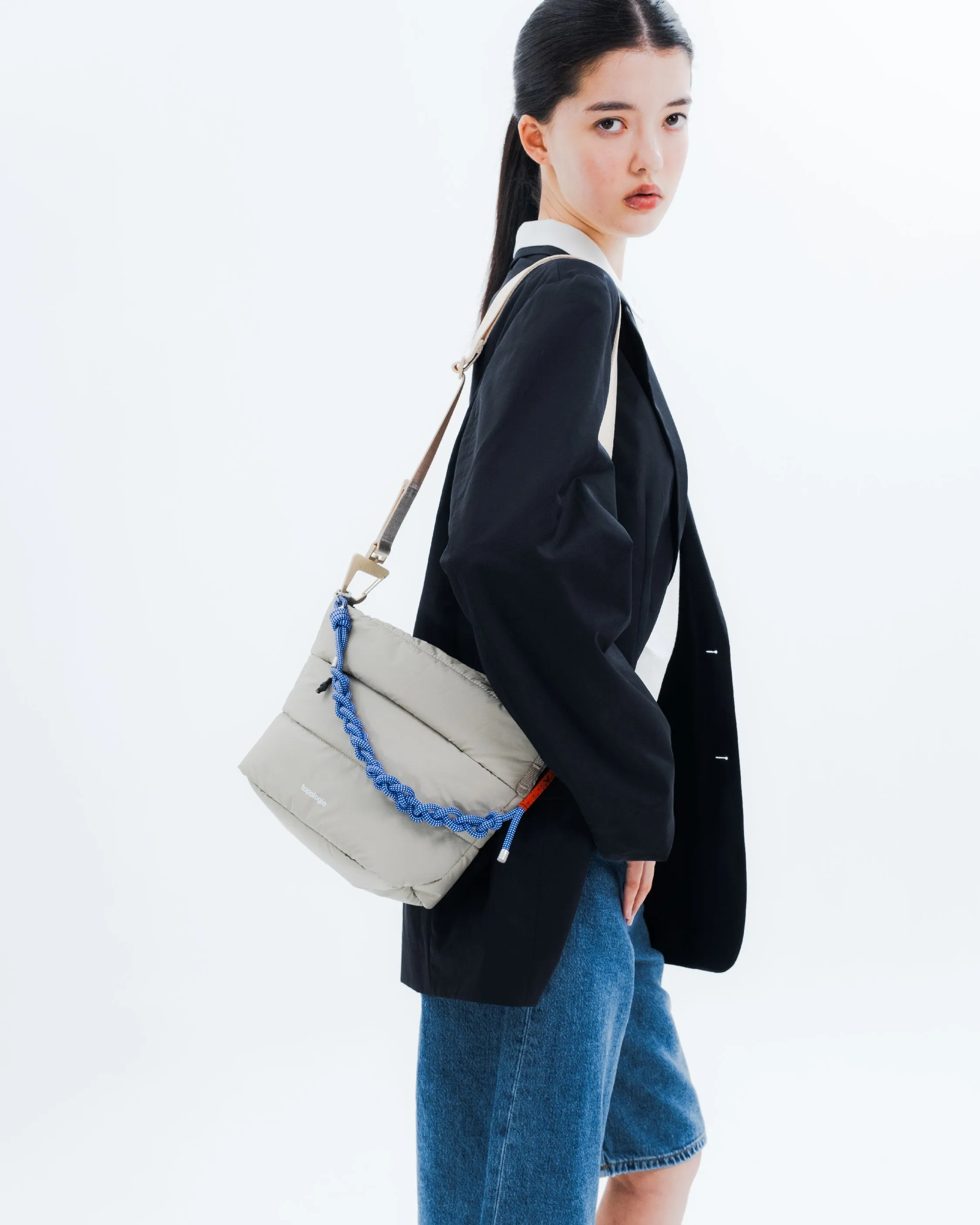 Besace / Off White (Puffer) / To-go Strap Wide / Pebble