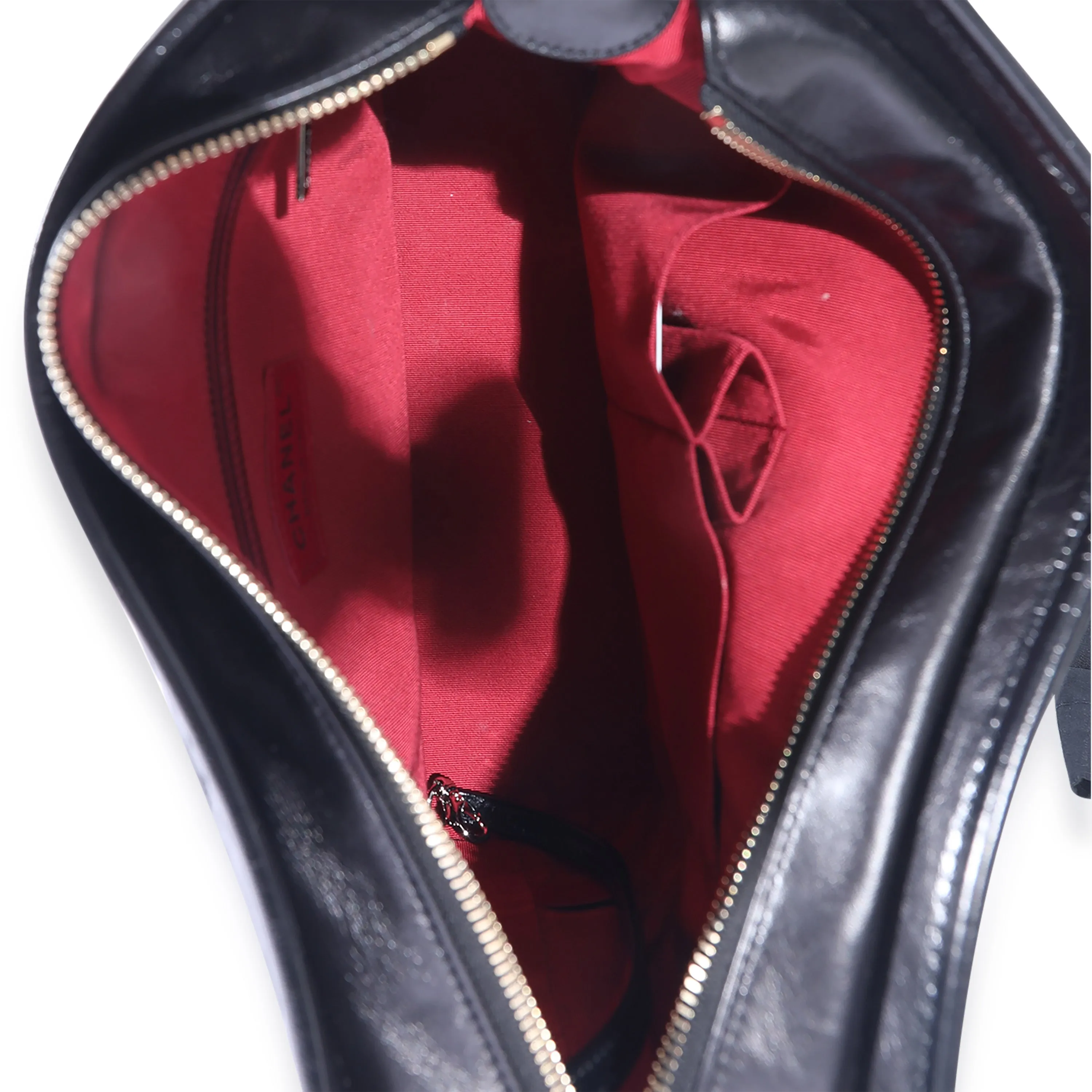 Black Leather Medium Gabrielle Hobo