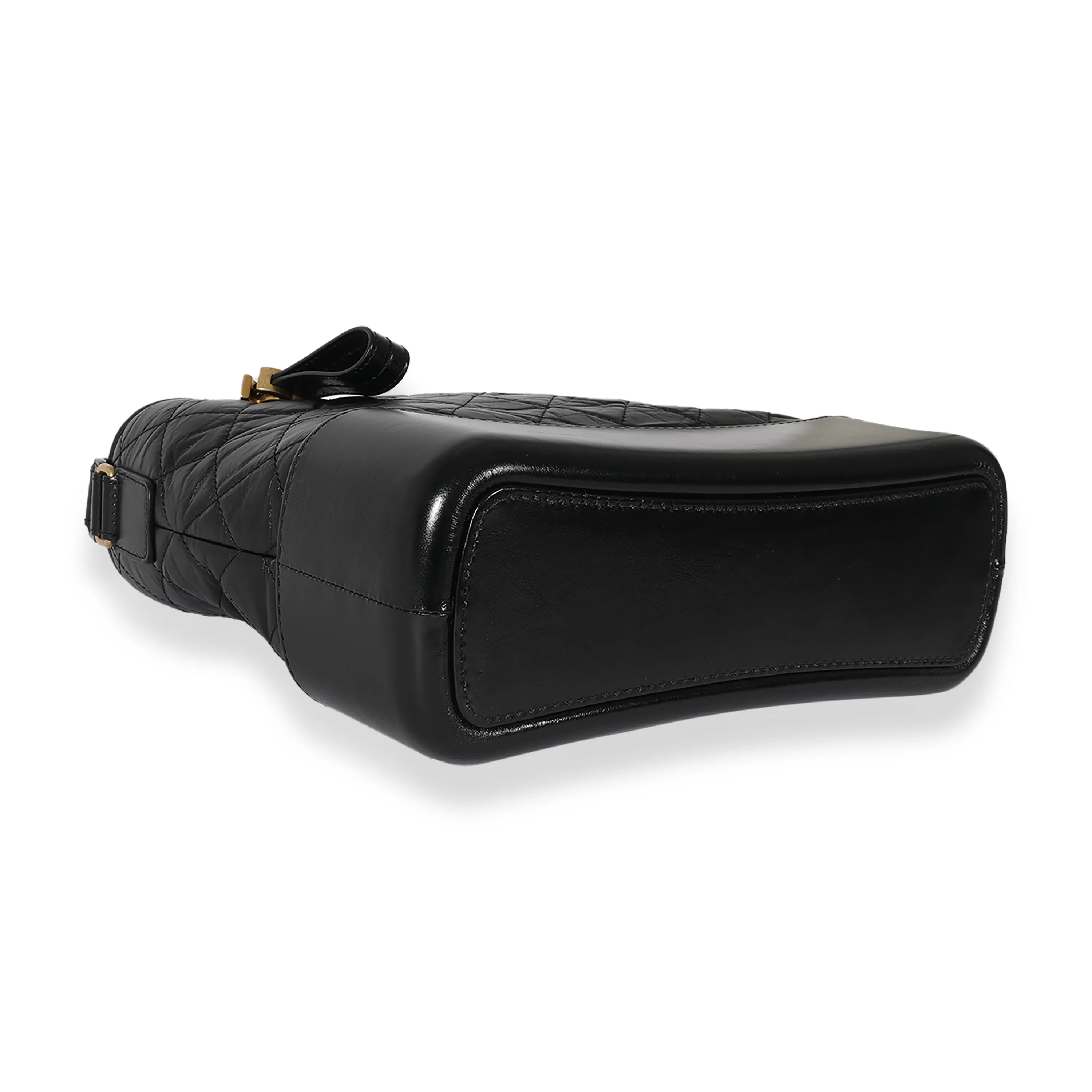 Black Leather Medium Gabrielle Hobo
