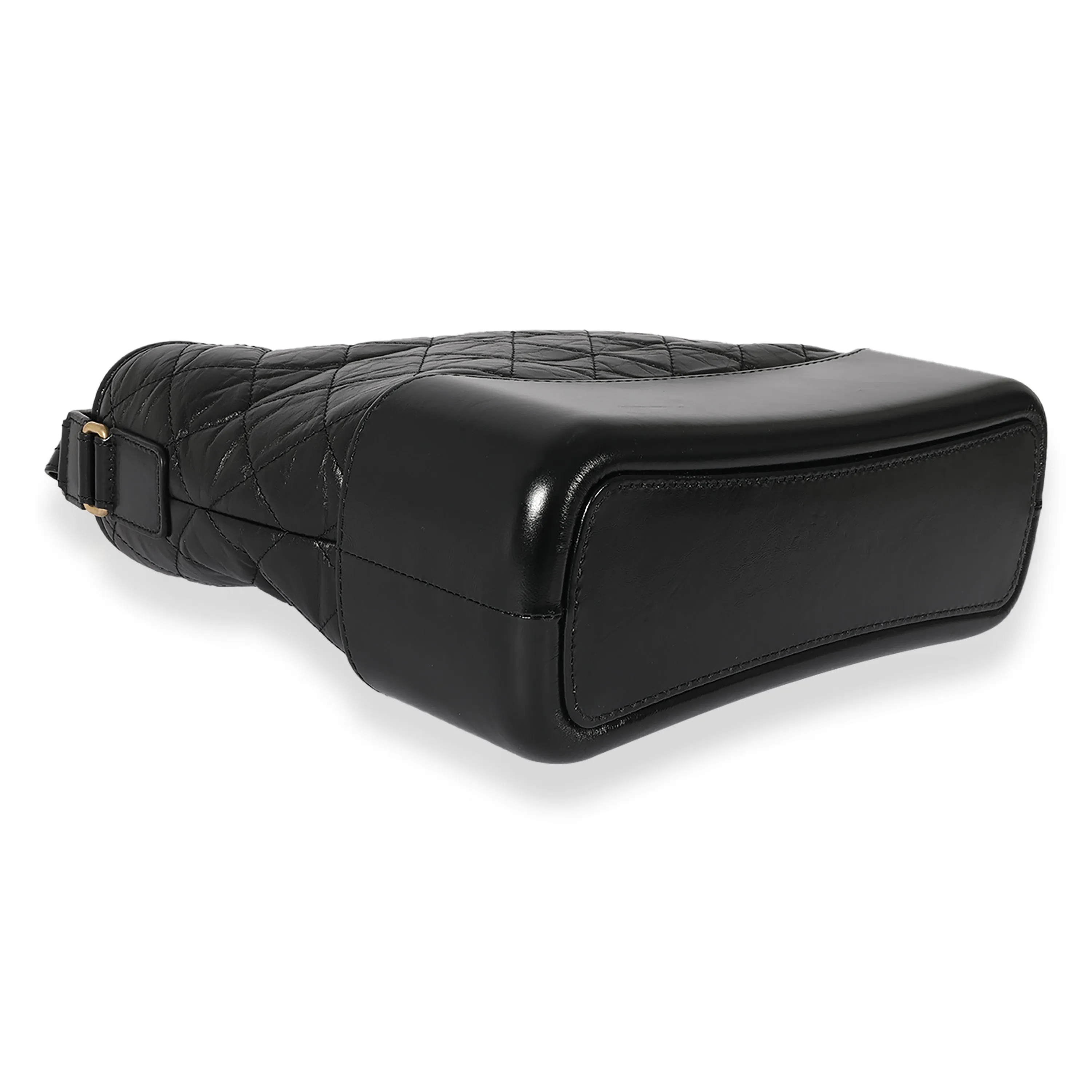 Black Leather Medium Gabrielle Hobo