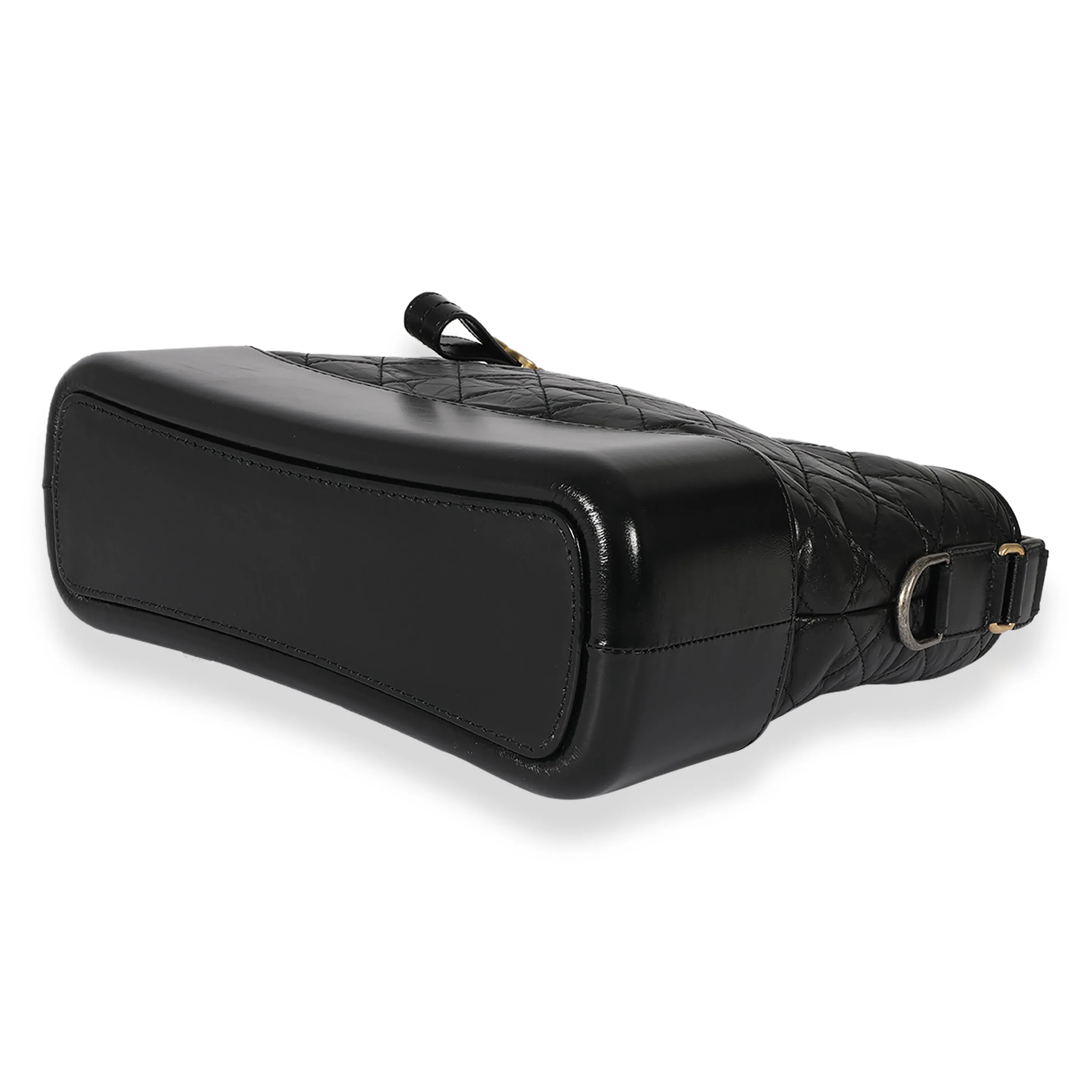 Black Leather Medium Gabrielle Hobo