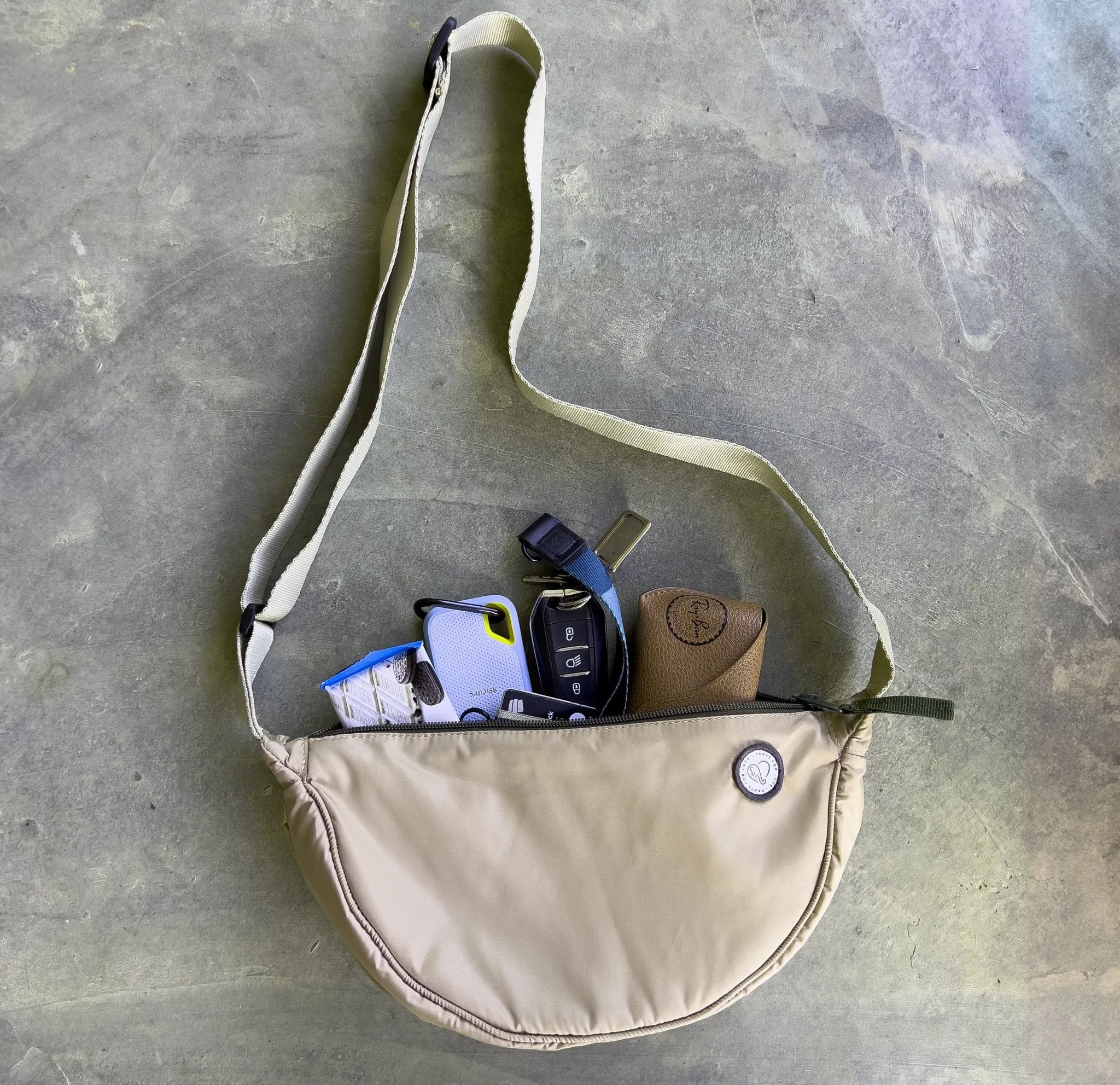 Bolso Banana Bag Crema
