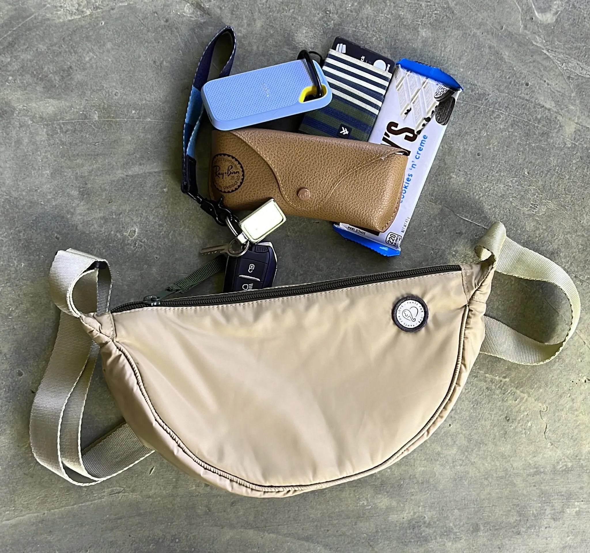 Bolso Banana Bag Crema