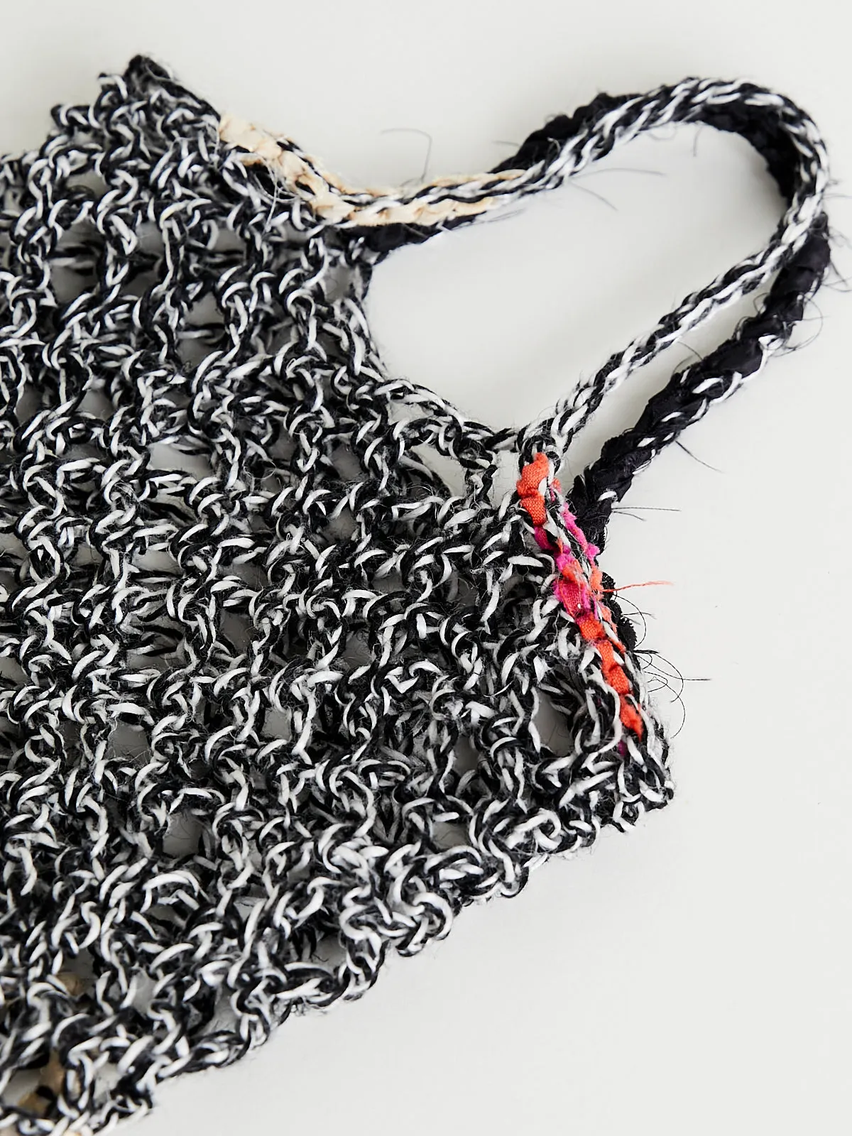 Borsa Crochet Bag Rete Bicolore Piccola in Colour Mix