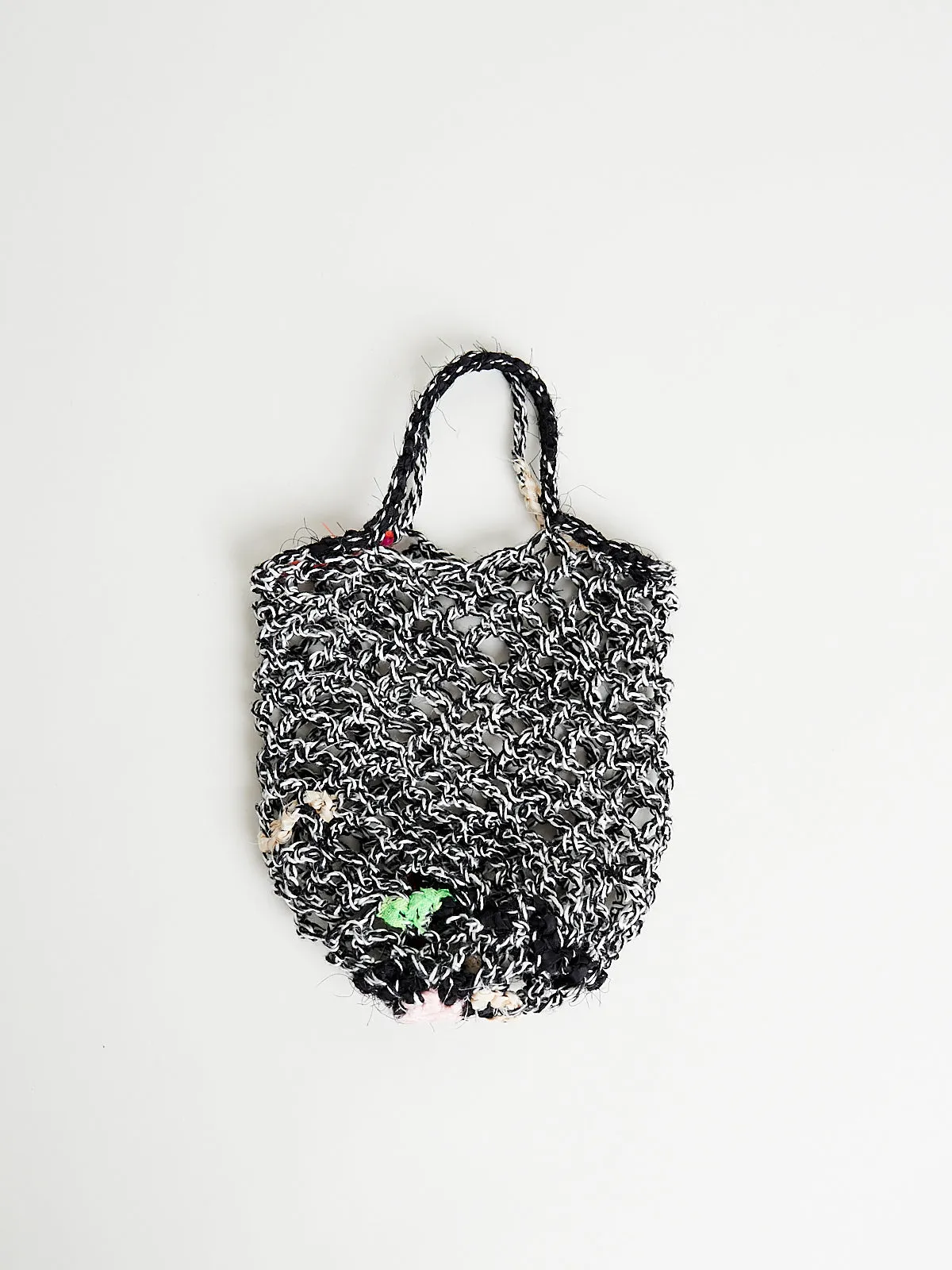 Borsa Crochet Bag Rete Bicolore Piccola in Colour Mix