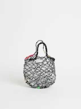 Borsa Crochet Bag Rete Bicolore Piccola in Colour Mix