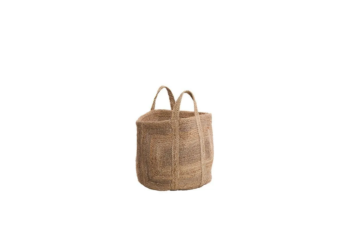 Braided Hemp Storage Basket - Natural
