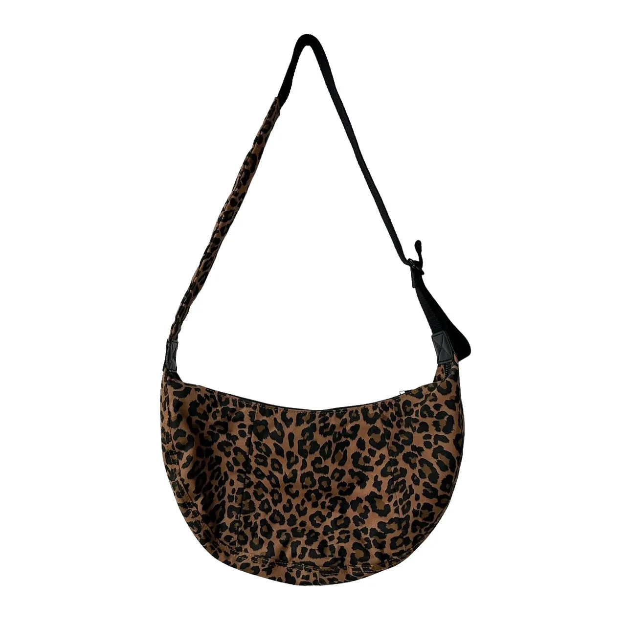 Brixton cross body sling bag - leopard print brown - small