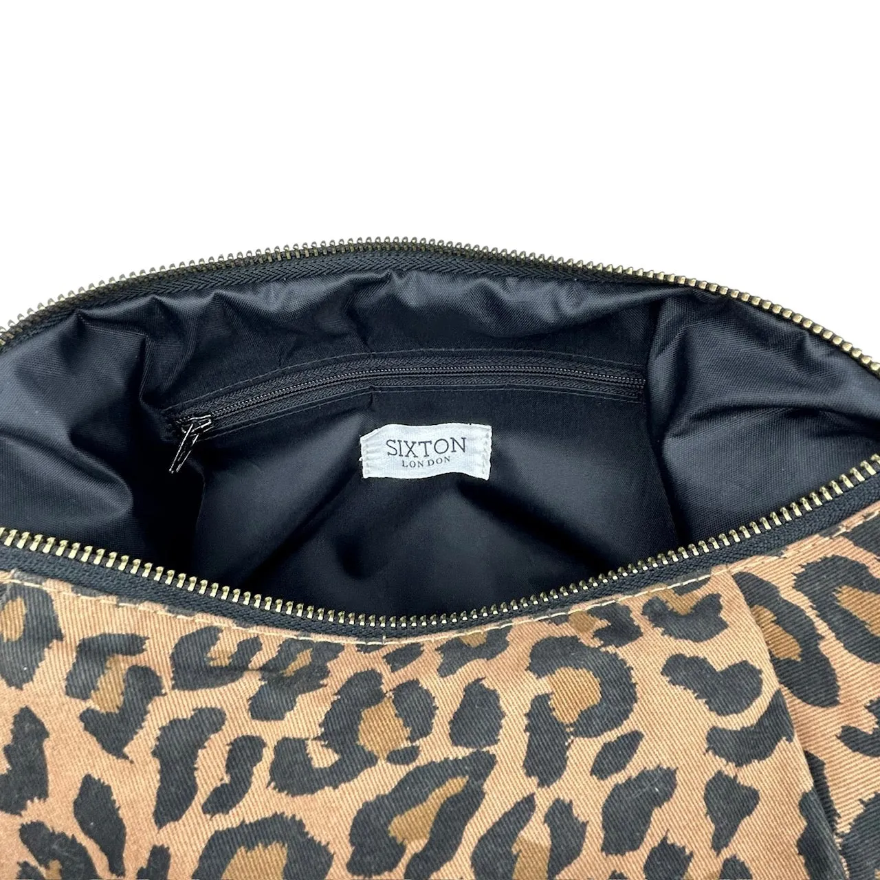 Brixton cross body sling bag - leopard print brown - small
