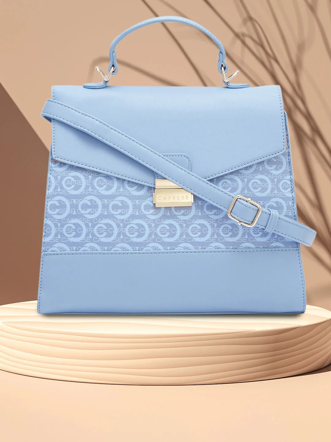 Caprese Cleo Satchel Medium Powder Blue