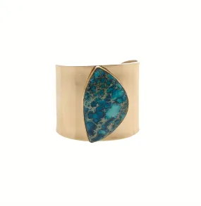 Charles Albert Jewelry Alchemia Blue Jasper Solid Cuff