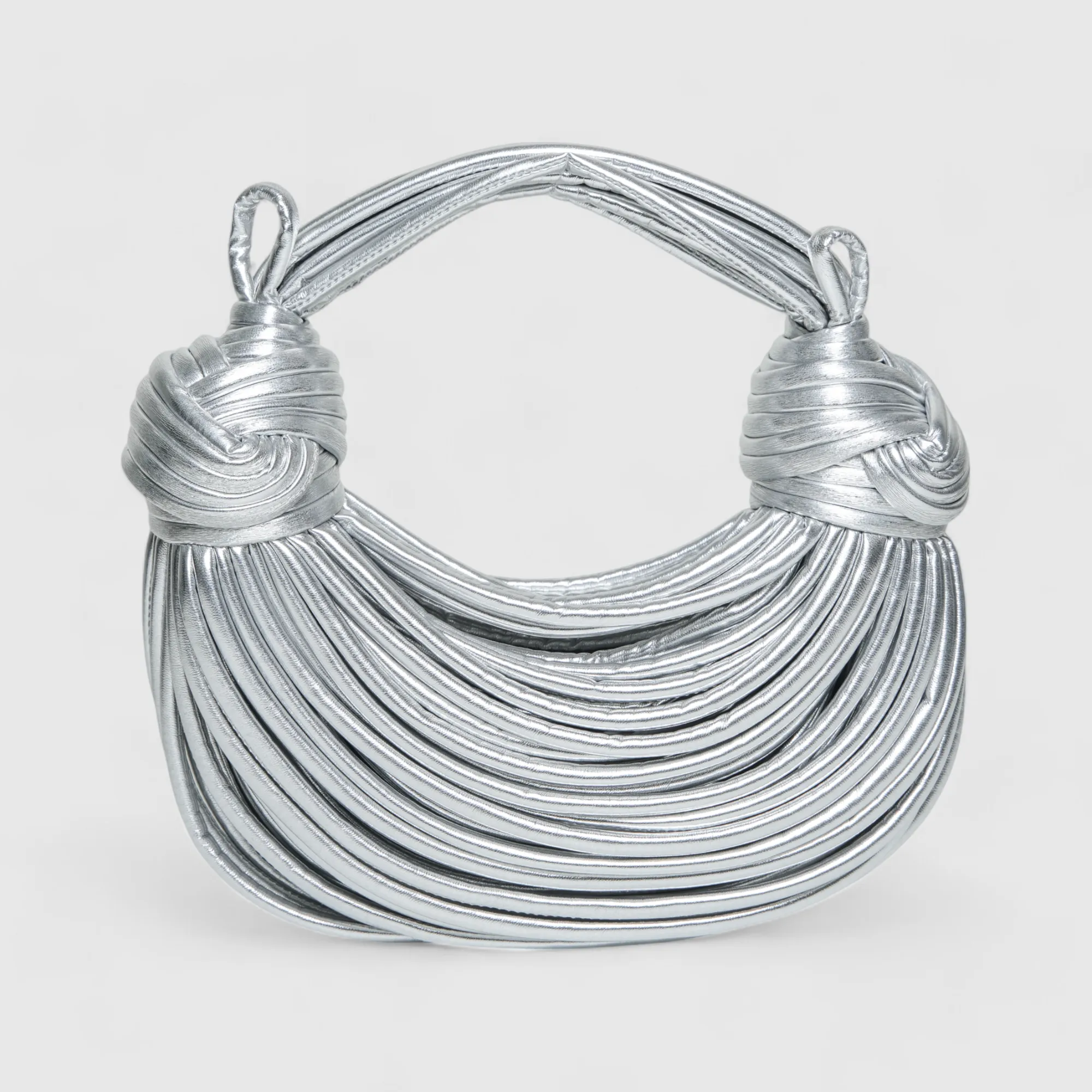 Chokore Double Knot Hobo Bag (Silver)