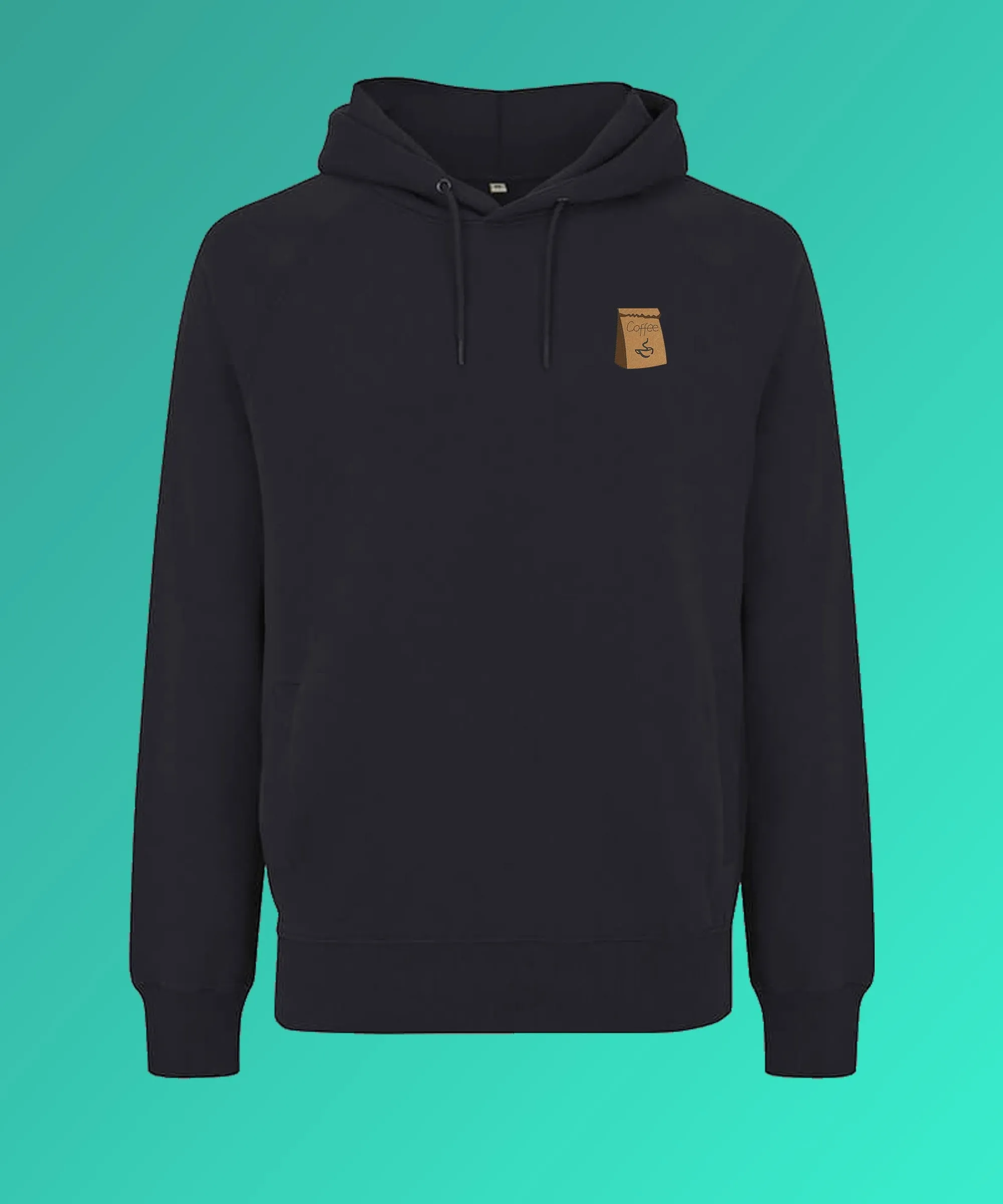 Coffee Bag | Bestickter Bio Baumwoll Frauen Hoodie