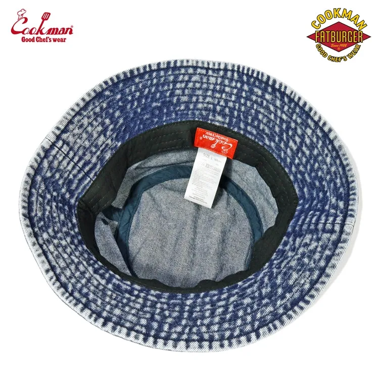 Cookman Bucket Hat - Snow Washed Denim FAT Blue