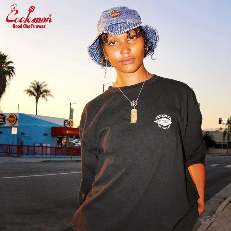 Cookman Bucket Hat - Snow Washed Denim FAT Blue