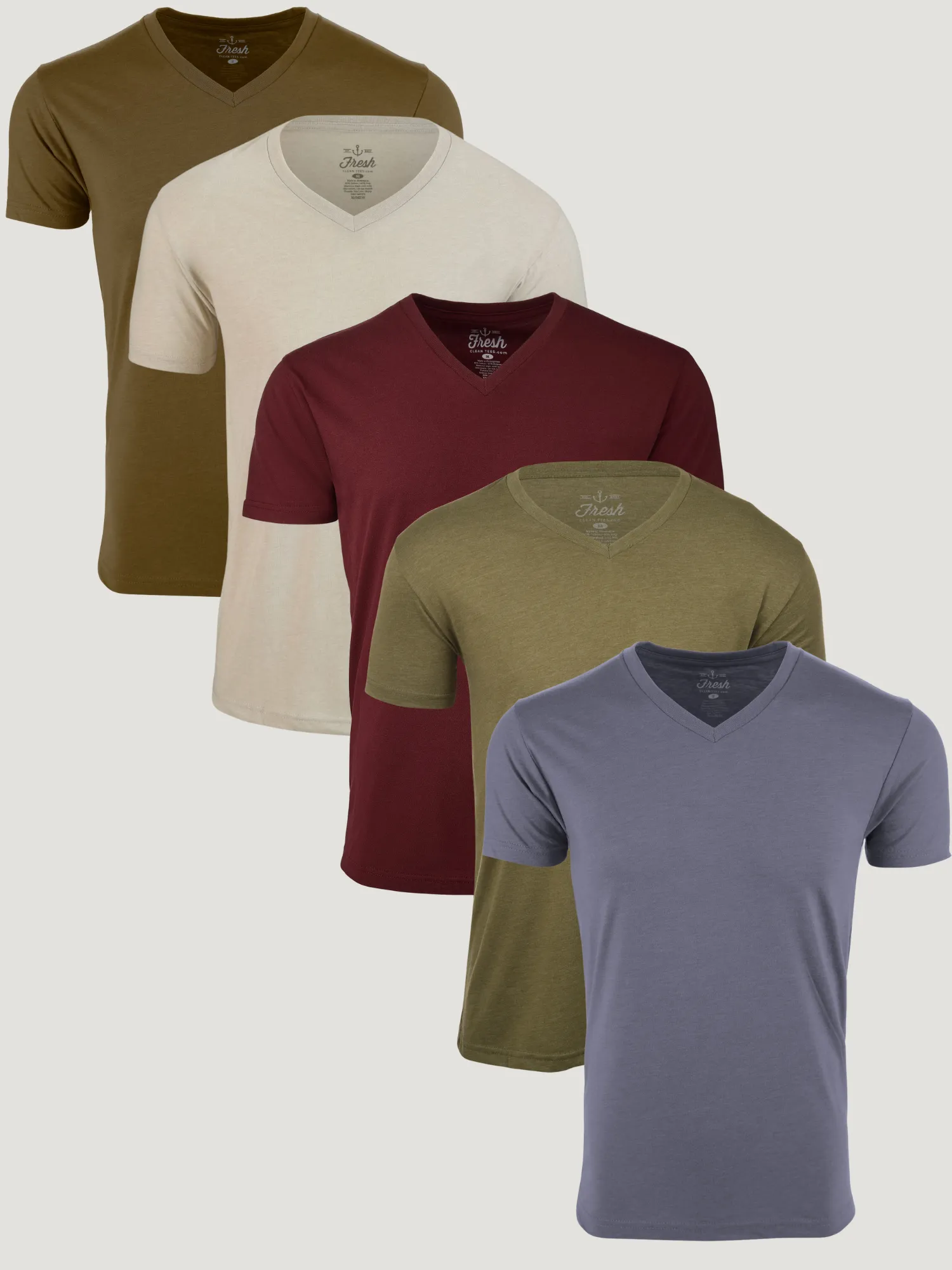 Earth Tone V-Neck 5-Pack