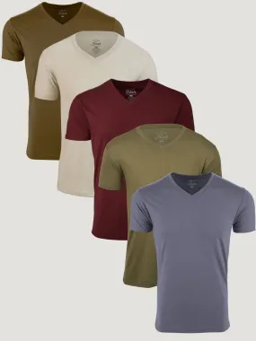 Earth Tone V-Neck 5-Pack