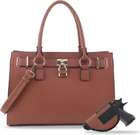 Emperiaoutfitters Concealed Carry Purse - Dina Lock Concealed Carry Satchel