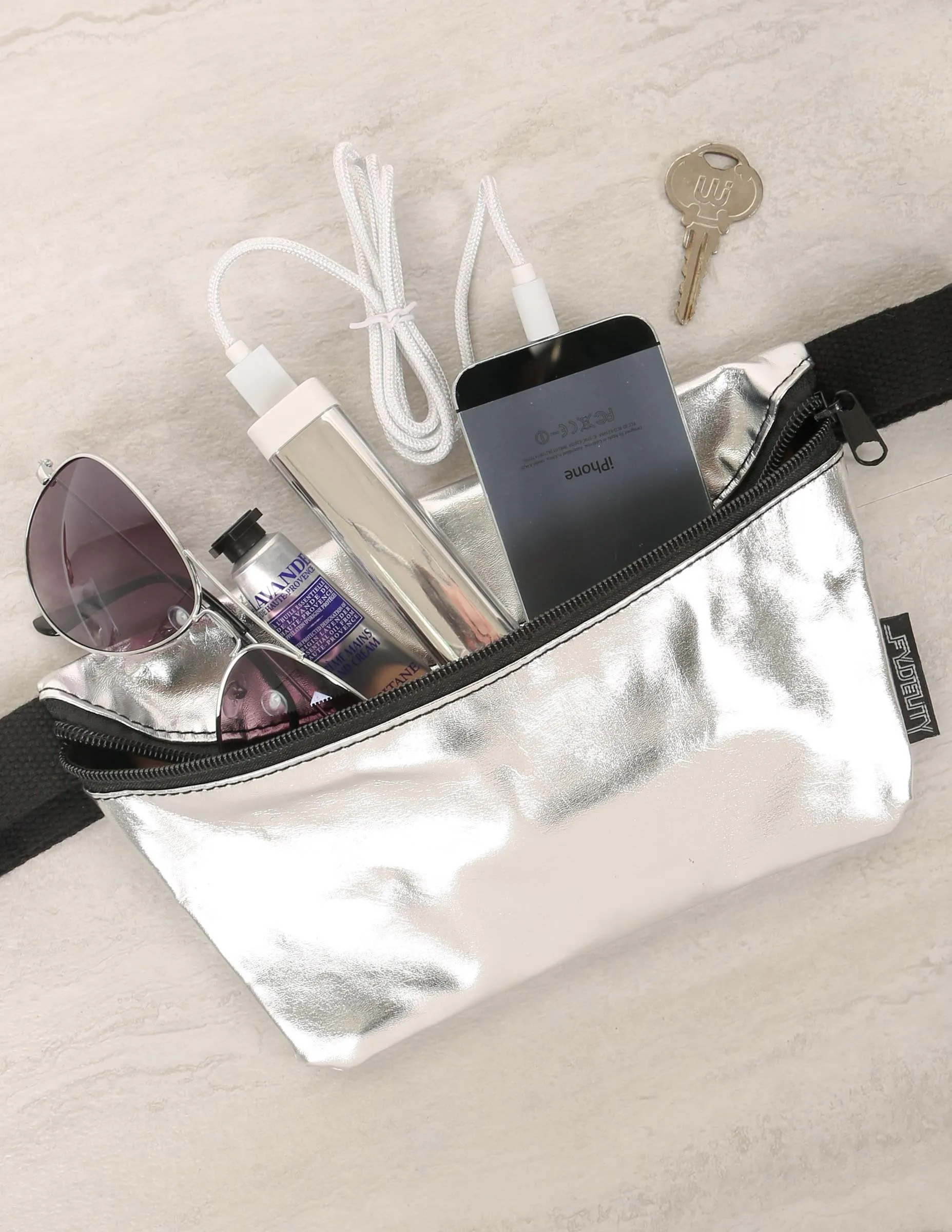 Fanny Pack | Slim |METALLIC Silver
