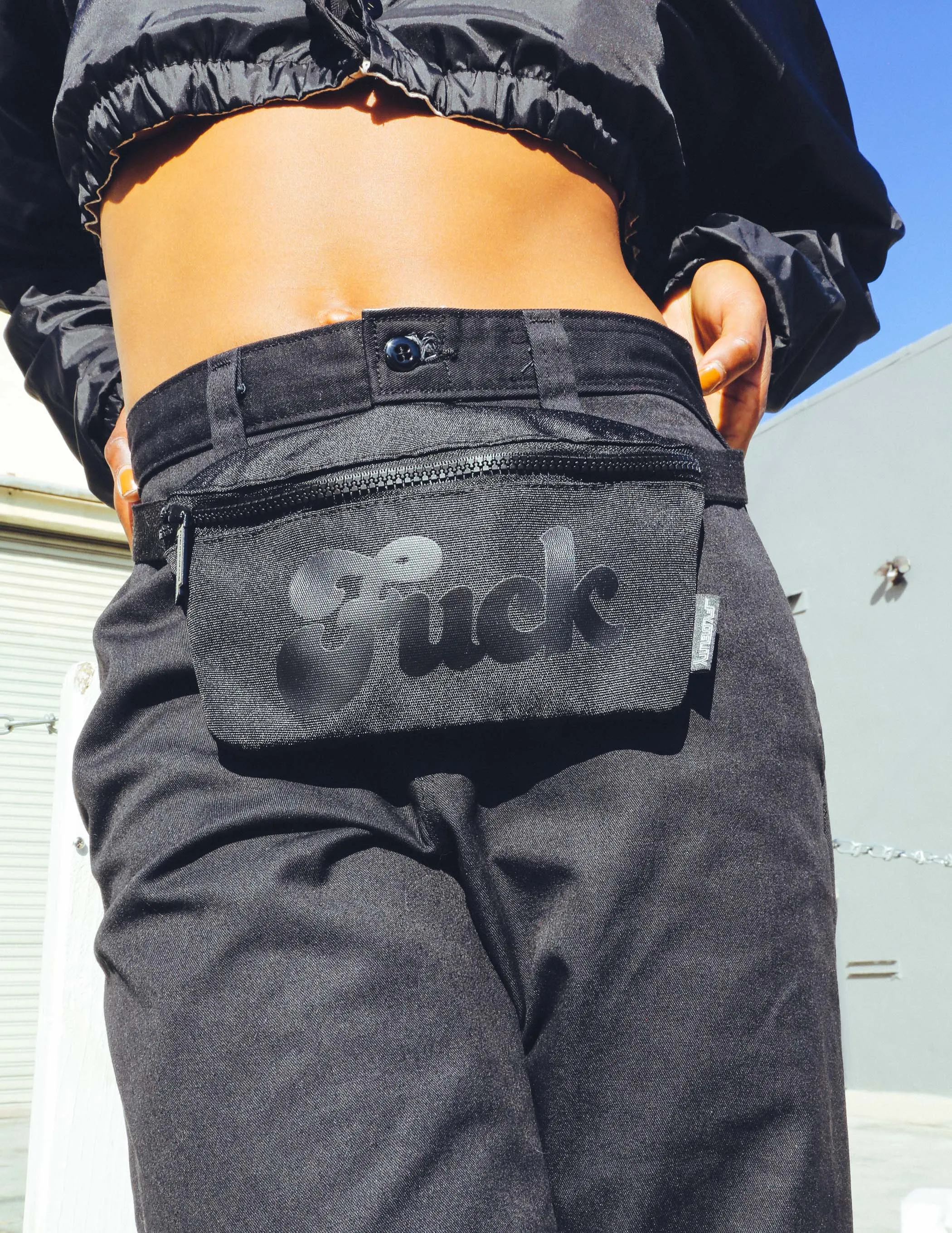 Fanny Pack | Slim |WERDS Fuck Black & Black