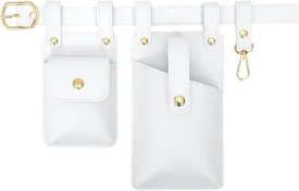 Fanny Packs for women fashionable,Fanny Pack Lace Waist Bag Pouch Utility Belt Fanny bag Waist Pack for Sports Hiking Travel Renaissance Faire Festival Fanny Pack (15/white)