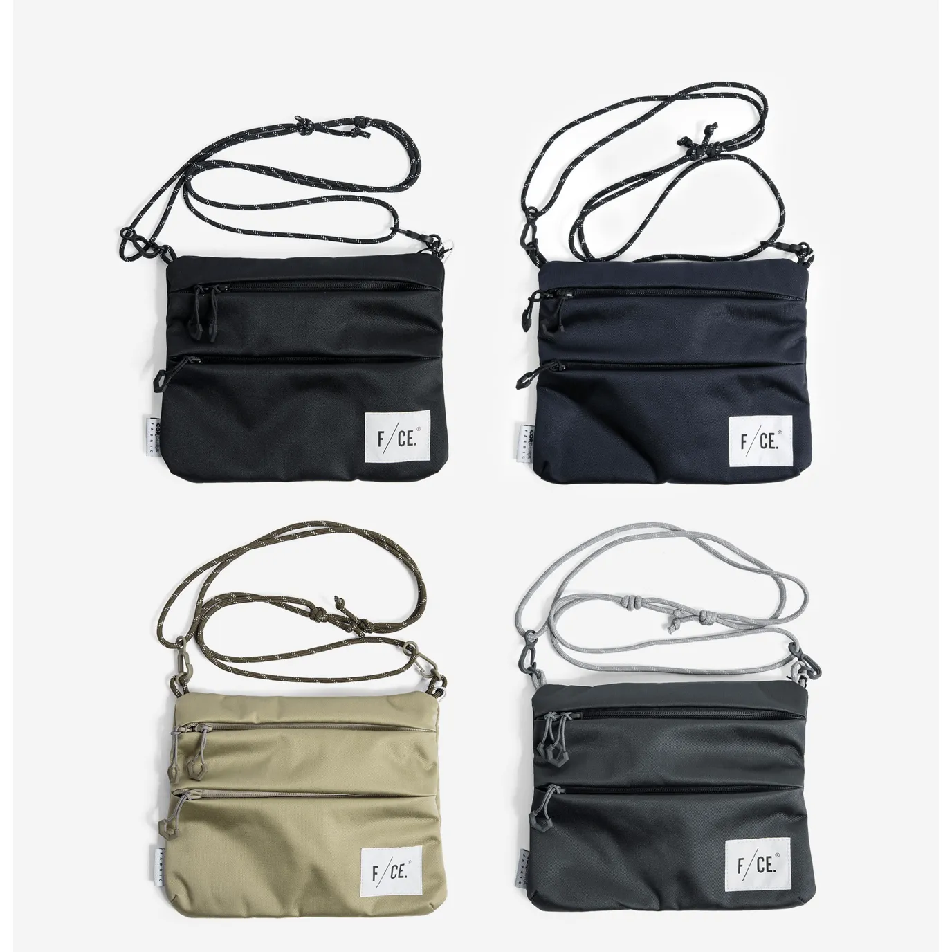 F/CE. Satin Sacoche Bag Grey